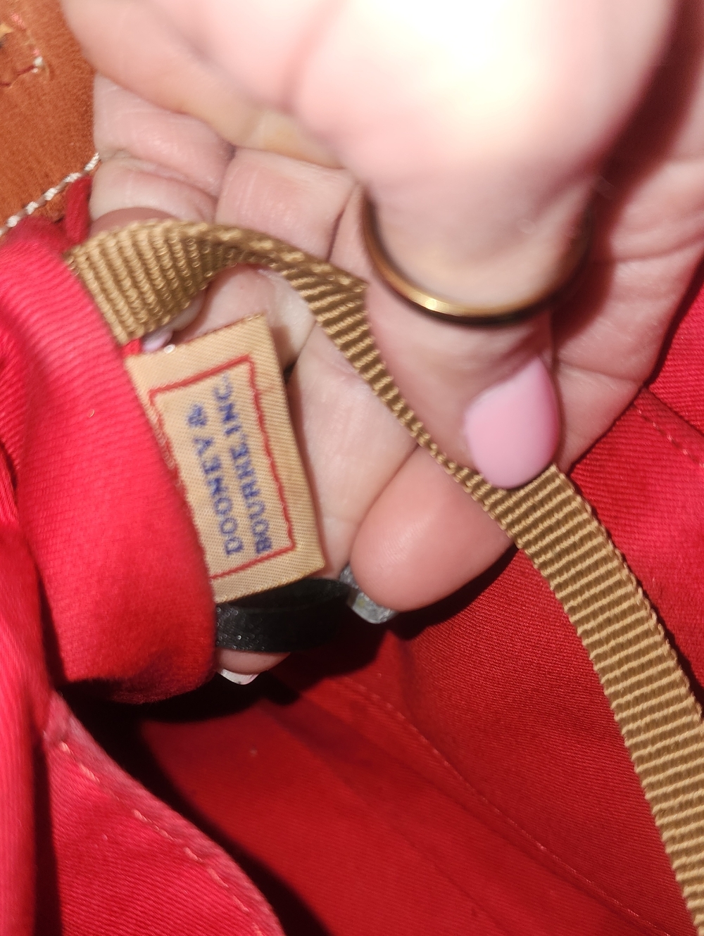 Dooney & Bourke Black Tan Pebbled Leather Flourentine Satchel Shoulder Bag - Picture 13 of 16